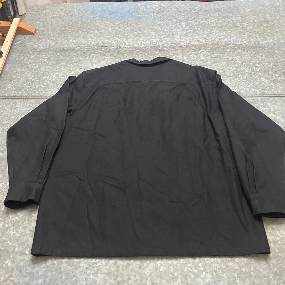 Pendleton Board Shirt Virgin Wool Black Mens XXL Long Sleeve Button Up EUC - Picture 5 of 8